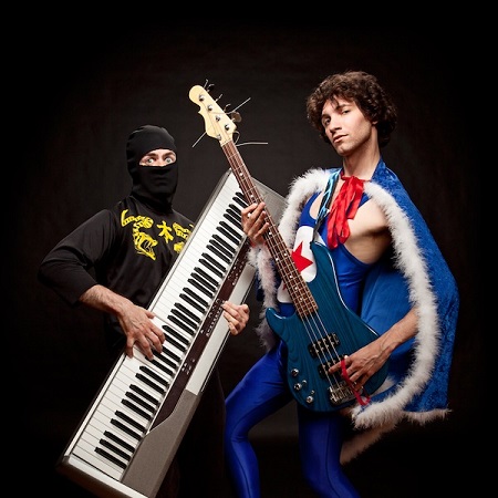 Dan and his partner Brian Wrecht as Ninja Sexbang
